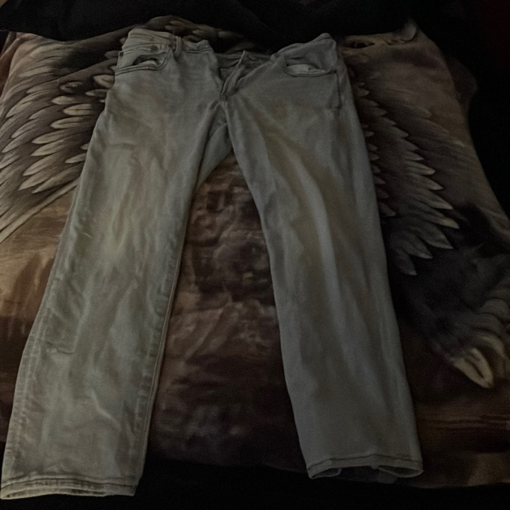 American eagle light blue jeans air flex